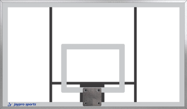 Basketball System - Gooseneck (5-9/16 in. Pole with 6 ft. Offset) - 72 in. Acrylic Backboard - Double Rim Goal